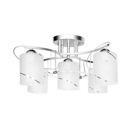 ไฟถาด L&E PSG66-055 สีขาว 5 หัว