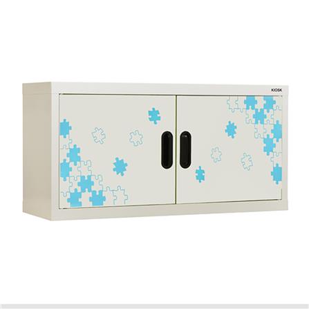 ตู้เหล็กบานเปิดทึบ KIOSK MAX-011/JJIGSAW สีขาว_1