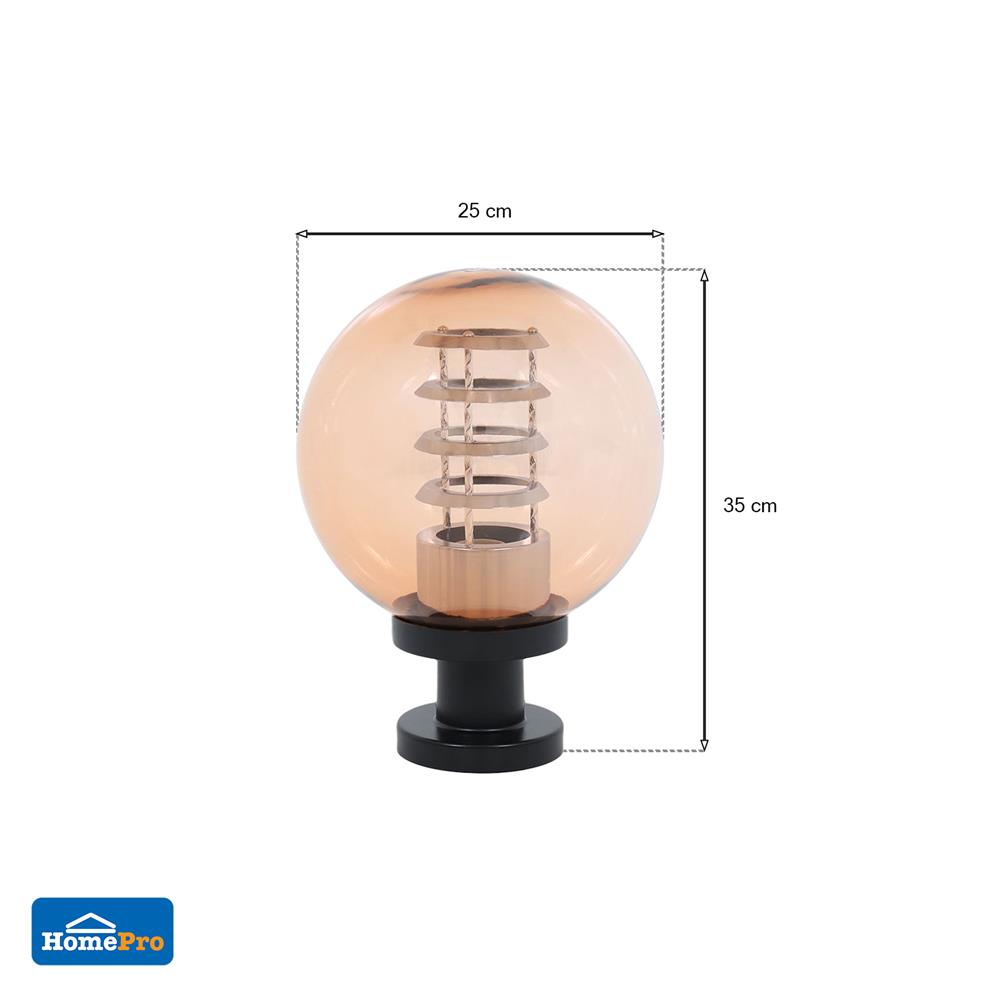 ไฟหัวเสา CARINI HL801-250SK สีดำ