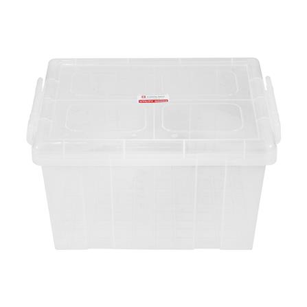 กล่องเก็บของ ฝาล็อค G-WARE 1404 20 ลิตร สีใส_0