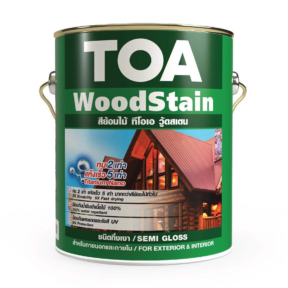 สีย้อมไม้ TOA WOODSTAIN S99 สีใส กึ่งเงา 1 แกลลอน