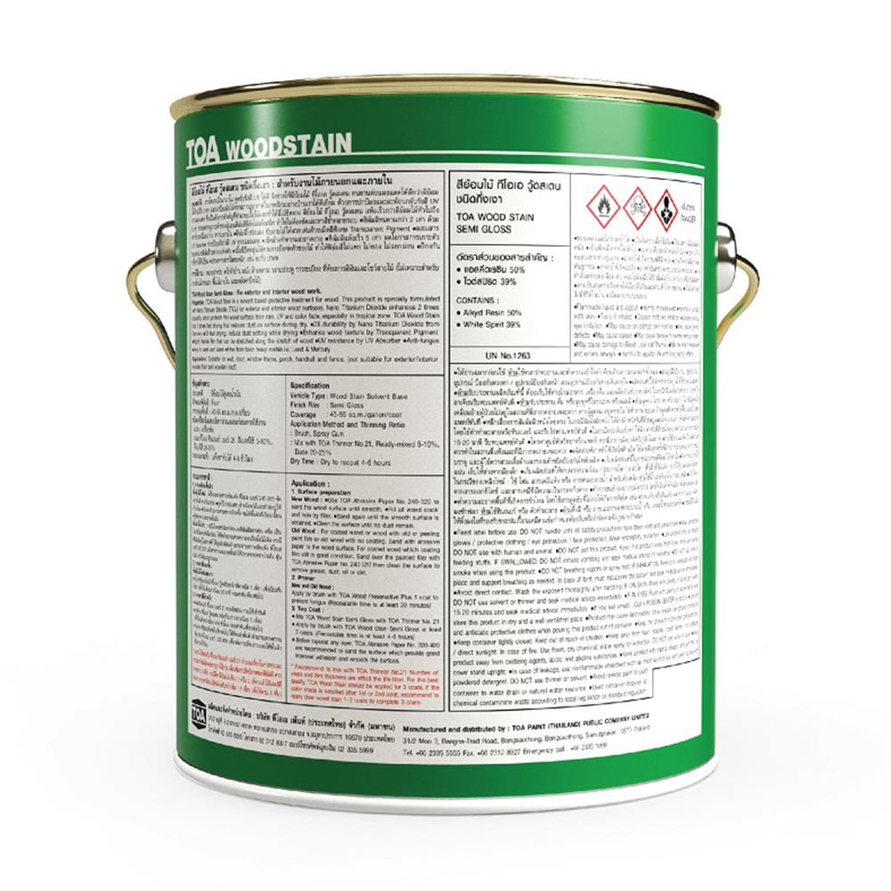 สีย้อมไม้ TOA WOODSTAIN S99 สีใส กึ่งเงา 1 แกลลอน
