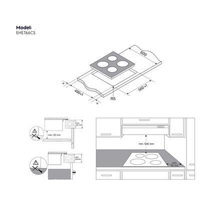 เตาฝังเซรามิก ELECTROLUX EHET66CS 60 ซม._4