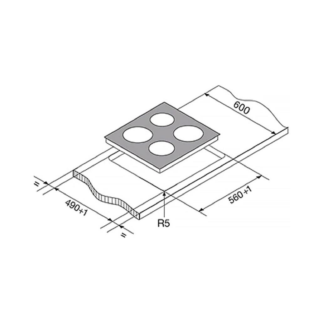 เตาฝังอินดักชัน ELECTROLUX EHED63CS 60 ซม.