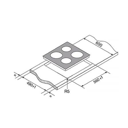 เตาฝังอินดักชัน ELECTROLUX EHED63CS 60 ซม._2