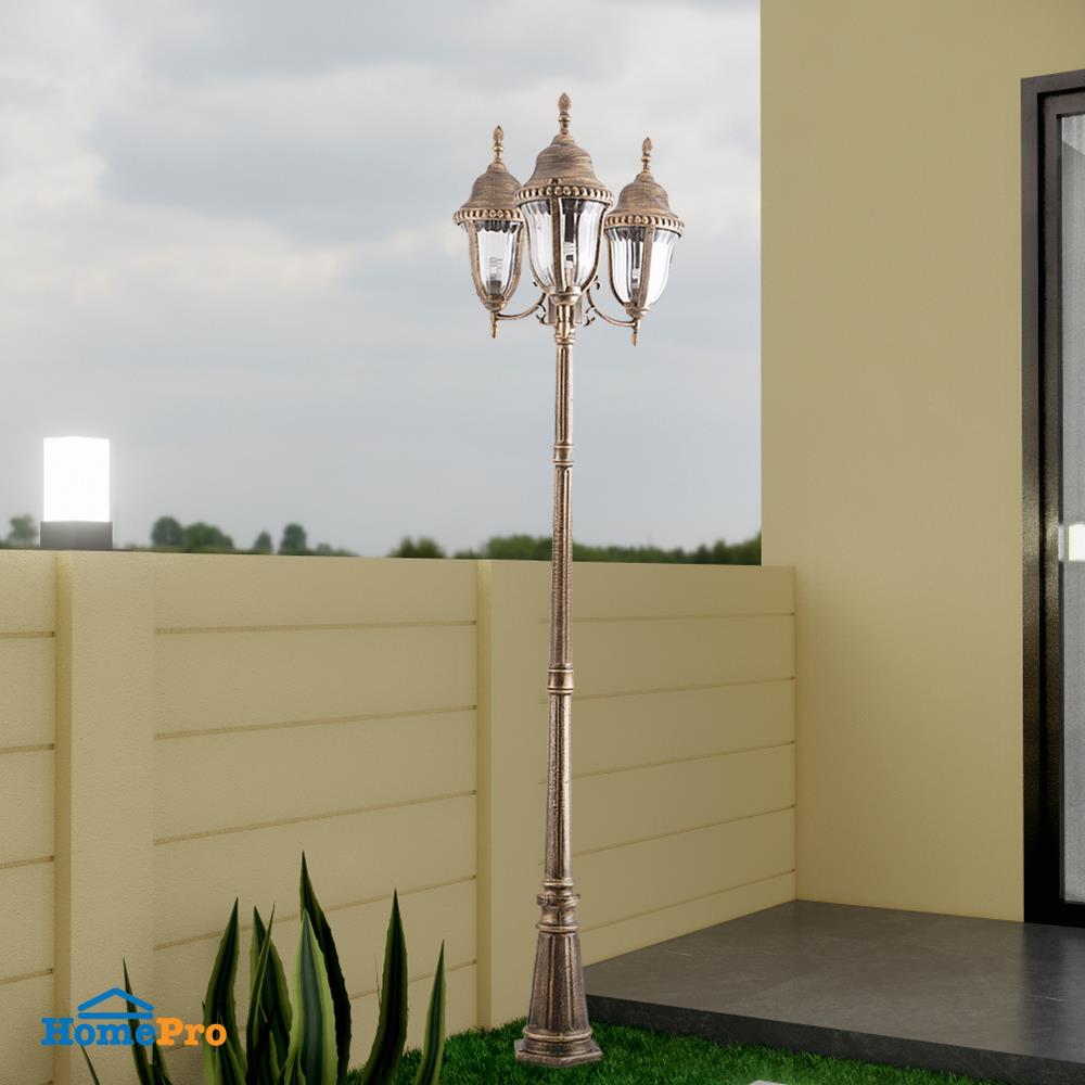 ไฟสนาม CARINI 9066/L3 3 หัว สีทองรมดำ