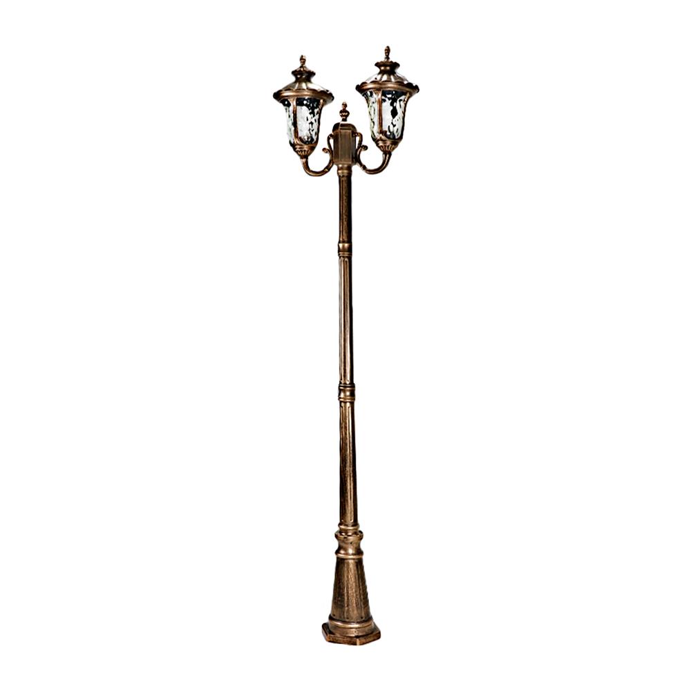 ไฟสนาม CARINI 9087/L2(M) สีทองรมดำ 2 หัว