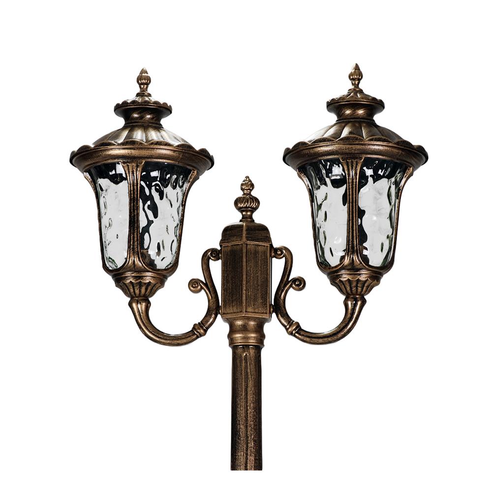 ไฟสนาม CARINI 9087/L2(M) สีทองรมดำ 2 หัว