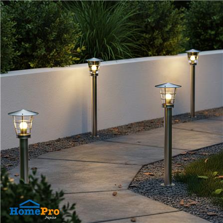 ไฟทางเดิน XG6113/100CM CARINI MT/GS MD 1 หลอด สีเงิน_3