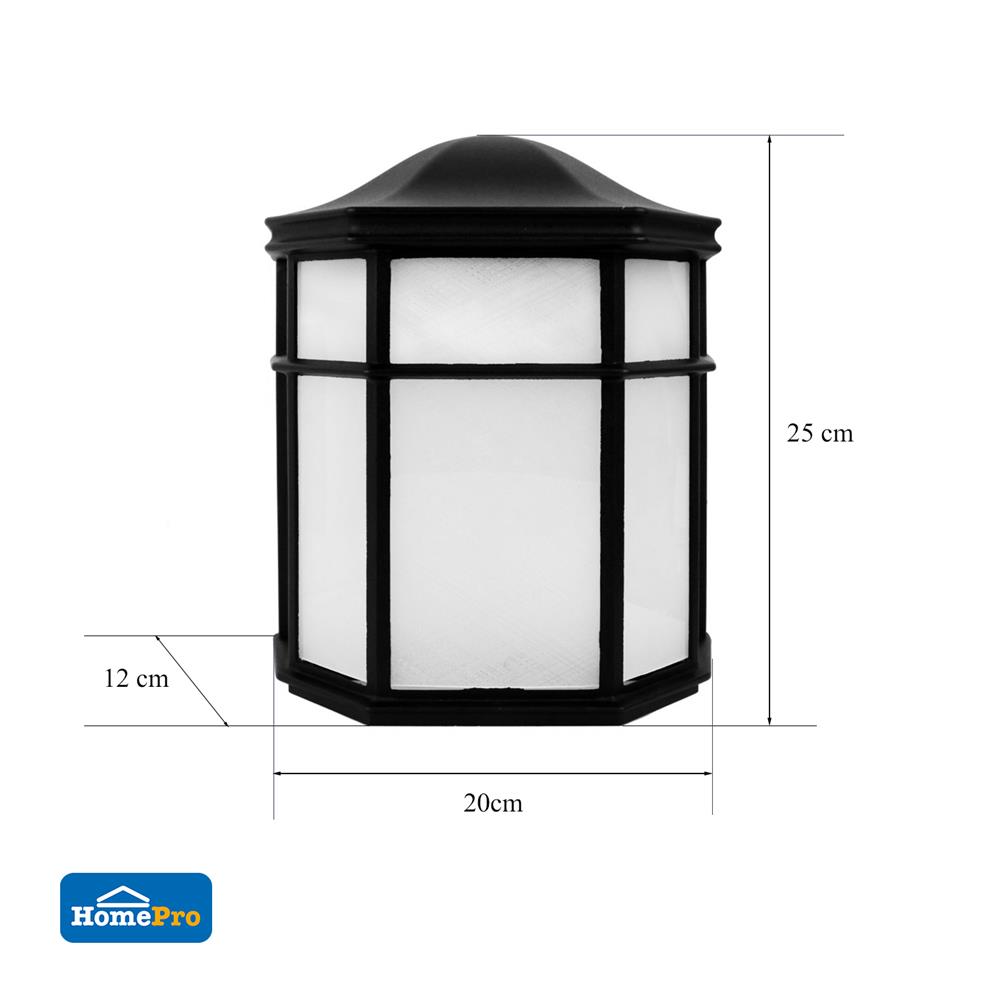 ไฟผนังภายนอก CARINI XG4505 สีดำ