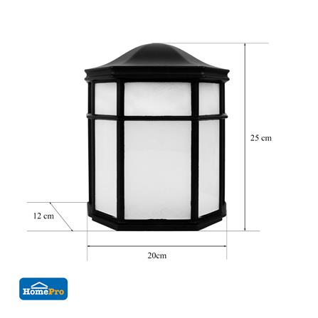 ไฟผนังภายนอก CARINI XG4505 สีดำ_5