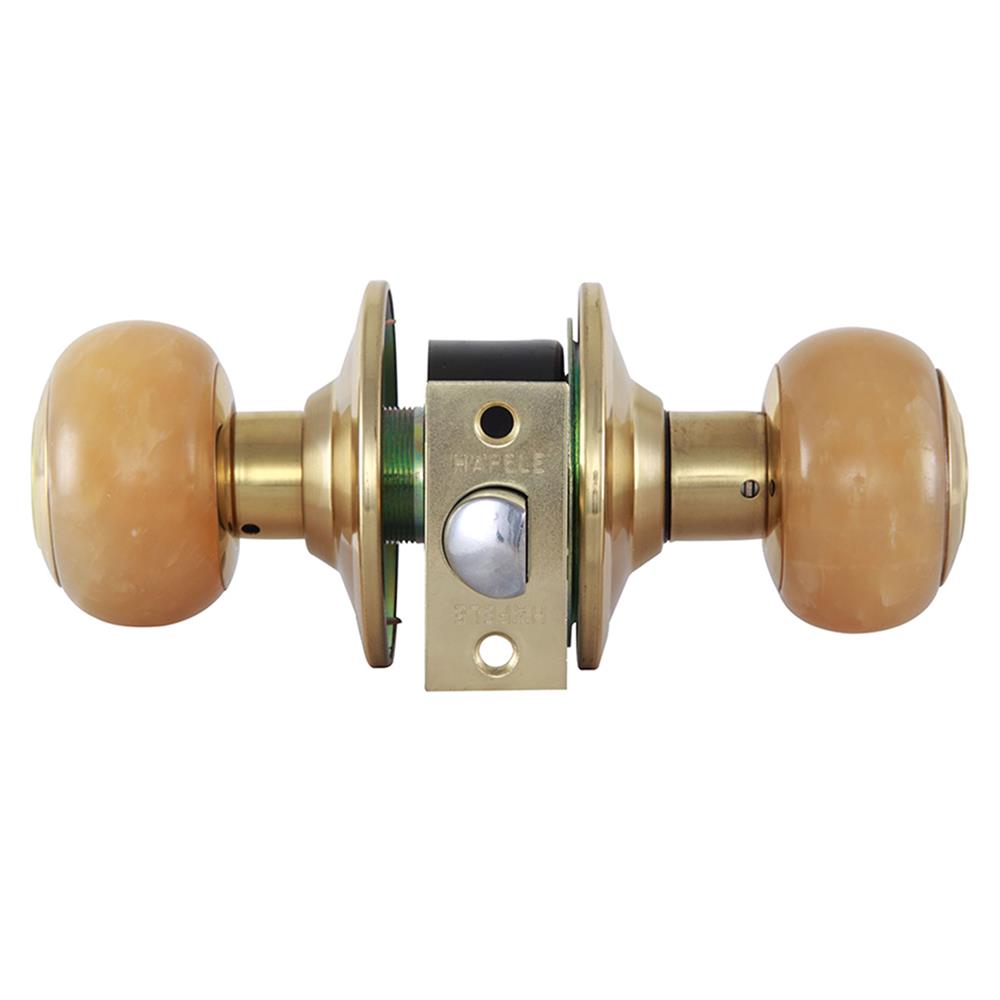 ลูกบิดห้องน้ำ หัวจัน HAFELE 489.93.615 สีหินอ่อนเหลือง/ทองเหลืองด้าน/เงา