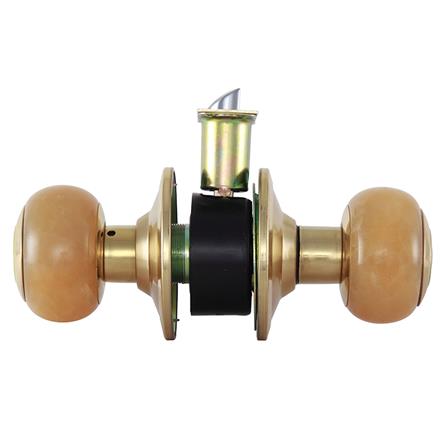 ลูกบิดห้องน้ำ หัวจัน HAFELE 489.93.615 สีหินอ่อนเหลือง/ทองเหลืองด้าน/เงา_2