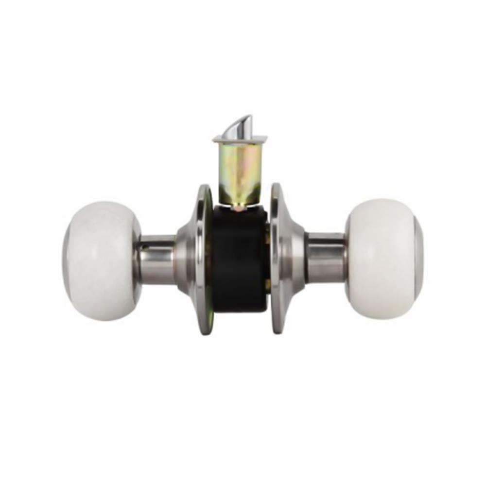 ลูกบิดห้องน้ำ หัวจัน HAFELE 489.93.714 สีหินอ่อนขาว+สีสเตนเลสเงา