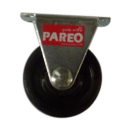 ลูกล้อยาง PAREO แป้นตาย ไม่มีเบรก 1 นิ้ว สีดำ