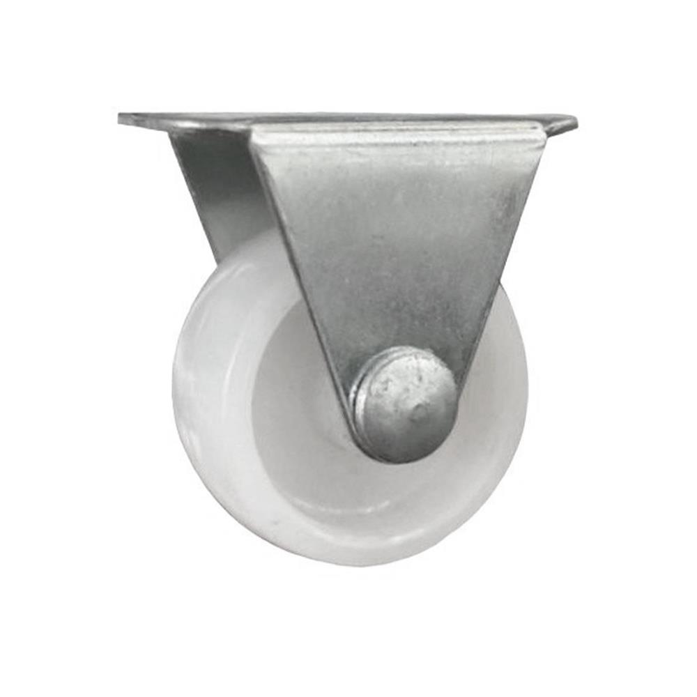 ลูกล้อ PL PAREO แป้นตาย ไม่มีเบรก 1.5 นิ้ว สีขาว