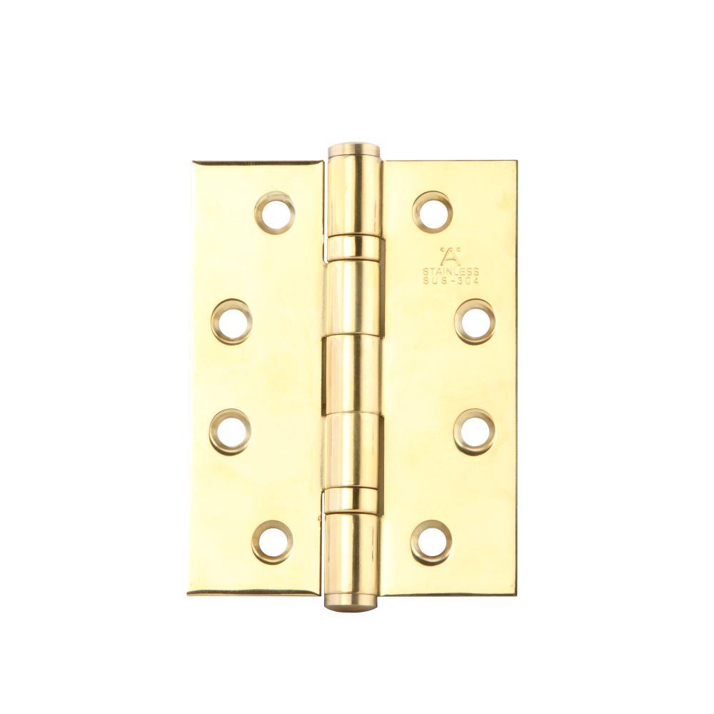 บานพับ 4X3 นิ้ว X 2.5 มม. HAFELE 489.04.802 สีทองเหลืองขัดเงา แพ็ก 2 ชิ้น