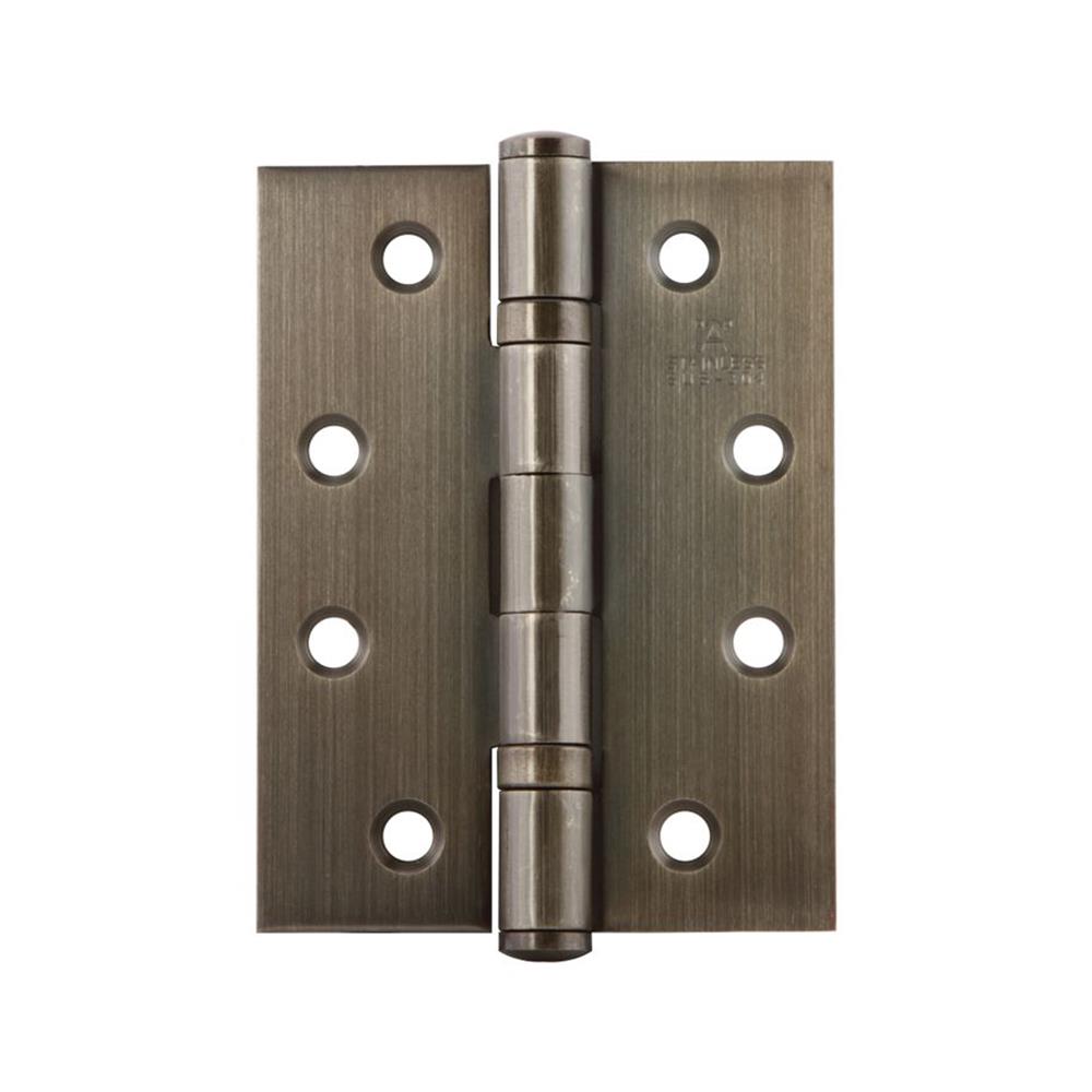 บานพับ 4X3 นิ้ว X 2.5 มม. HAFELE 489.04.102 สีทองเหลืองรมดำ แพ็ก 2 ชิ้น