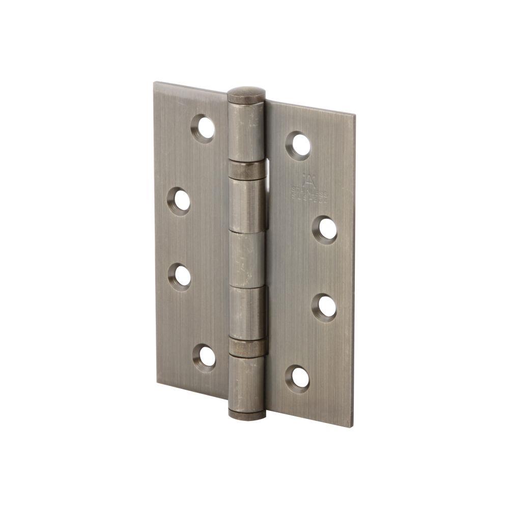 บานพับ 4X3 นิ้ว X 2.5 มม. HAFELE 489.04.102 สีทองเหลืองรมดำ แพ็ก 2 ชิ้น