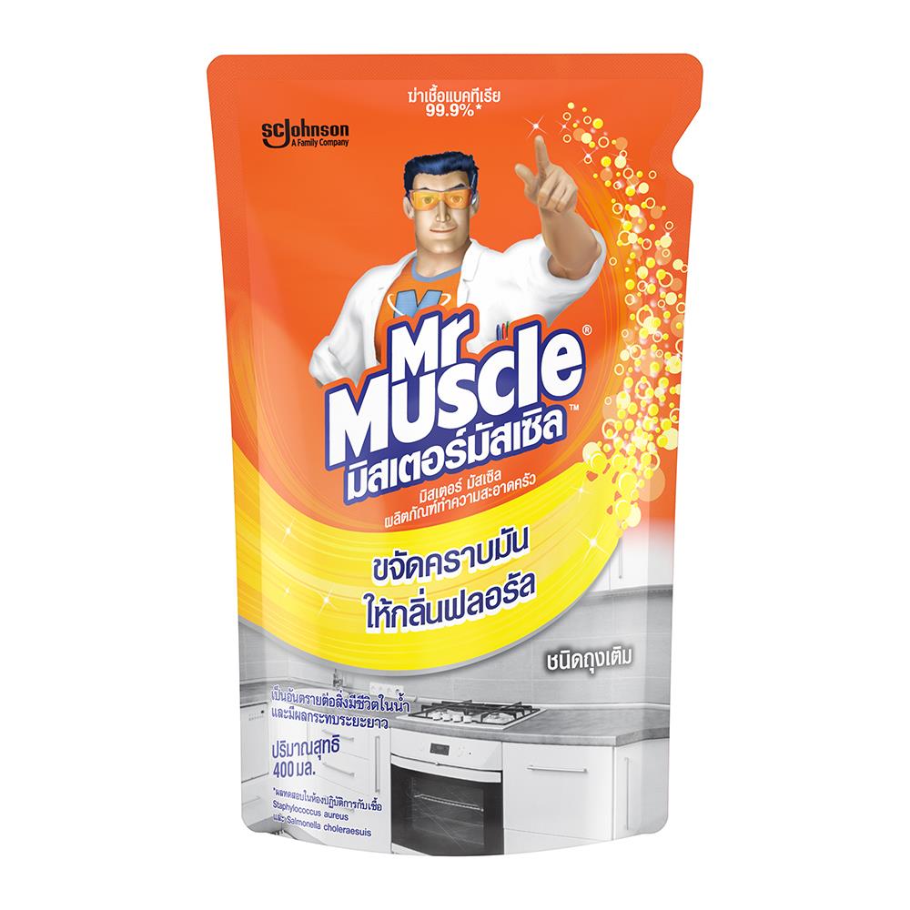 น้ำยาขจัดคราบไขมันห้องครัว MR.MUSCLE 400ml