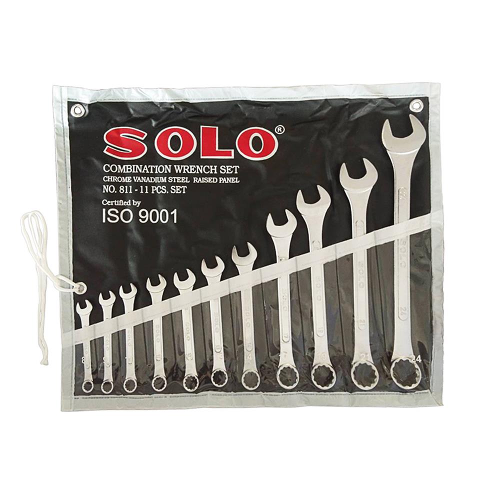 ชุดประแจแหวนข้างปากตาย SOLO NO.811 11 ชิ้น