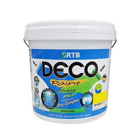 สีน้ำทาภายใน ชนิดด้าน RTB DECO SHIELD PLUS+ BASE C สีขาว 2.5 แกลอน_0