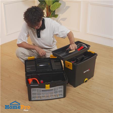 กล่องเครื่องมือมีล้อ MATALL HL3042 24 นิ้ว สีดำ/เหลือง_5