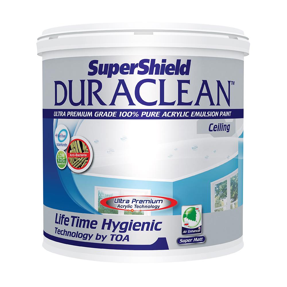 สีน้ำทาฝ้า TOA SUPERSHIELD DURACLEAN 1 แกลลอน