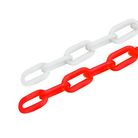 โซ่พลาสติก RIGHT 8104 6 มม. x 25 ม. สีขาว/สีแดง_0