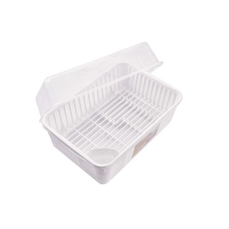 ชั้นคว่ำจานพลาสติกมีฝาครอบ+ใส่ช้อนKEYWAY_2