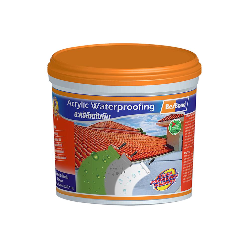 อะคริลิกกันซึม BESBOND 1 กก. สีเทา