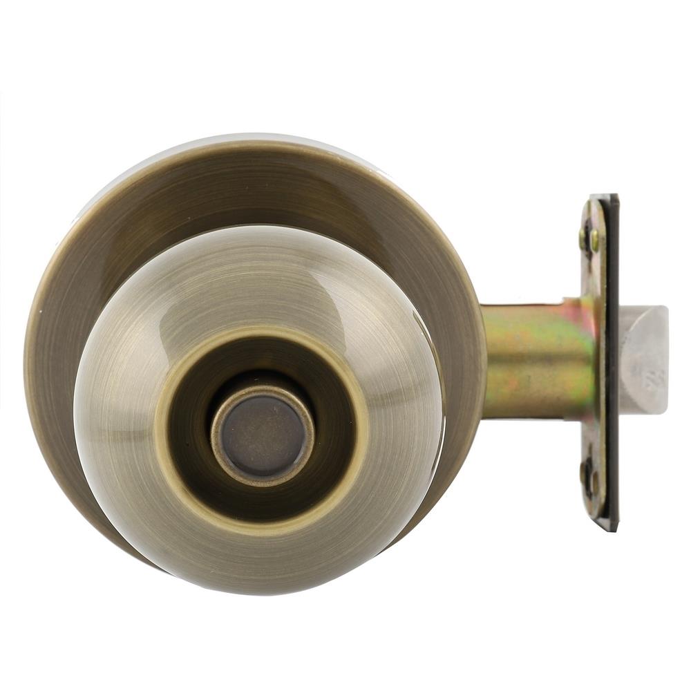 ลูกบิดห้องน้ำ MUL-T-LOCK DTAB-832 T หัวกลม สีทองเหลืองรมดำ