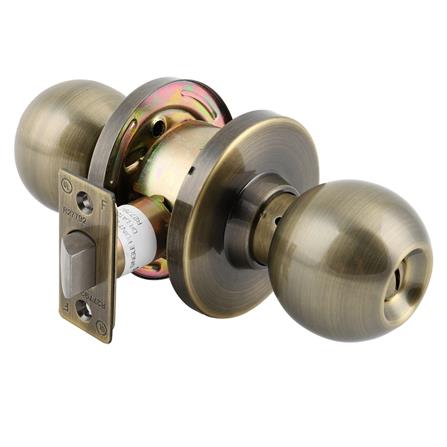 ลูกบิดห้องน้ำ MUL-T-LOCK DTAB-832 T หัวกลม สีทองเหลืองรมดำ_0