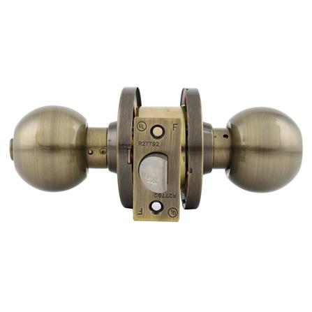 ลูกบิดห้องน้ำ MUL-T-LOCK DTAB-832 T หัวกลม สีทองเหลืองรมดำ_3