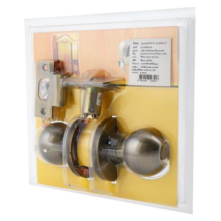 ลูกบิดห้องน้ำ MUL-T-LOCK DTAB-832 T หัวกลม สีทองเหลืองรมดำ_5