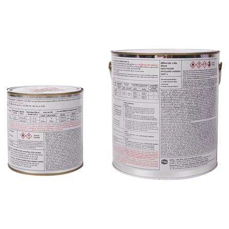 สีงานอุตสาหกรรม TOA HEAVY GUARD COALTAR PART A+B 111 สีดำ 1 แกลลอน_1
