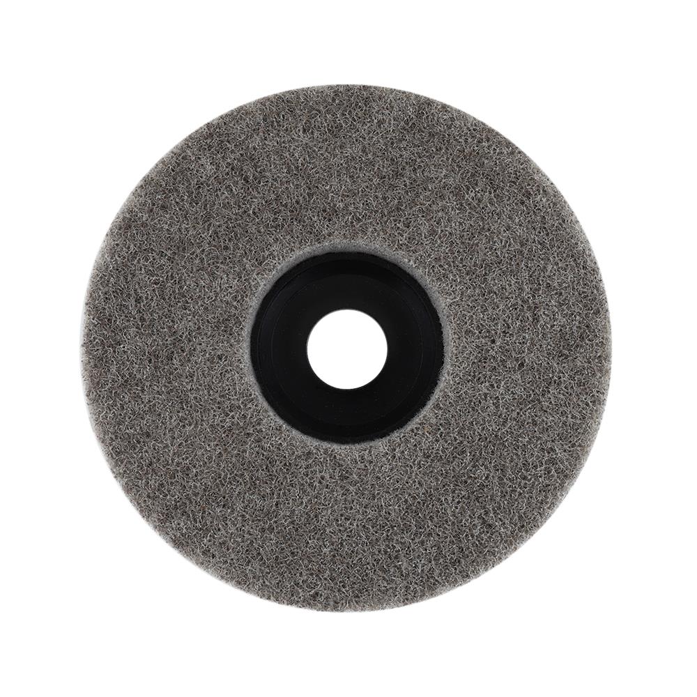 ลูกขัดใยสังเคราะห์ SUMO 4 นิ้ว เบอร์ 180 6P สีเทา (ฝาหลัง)