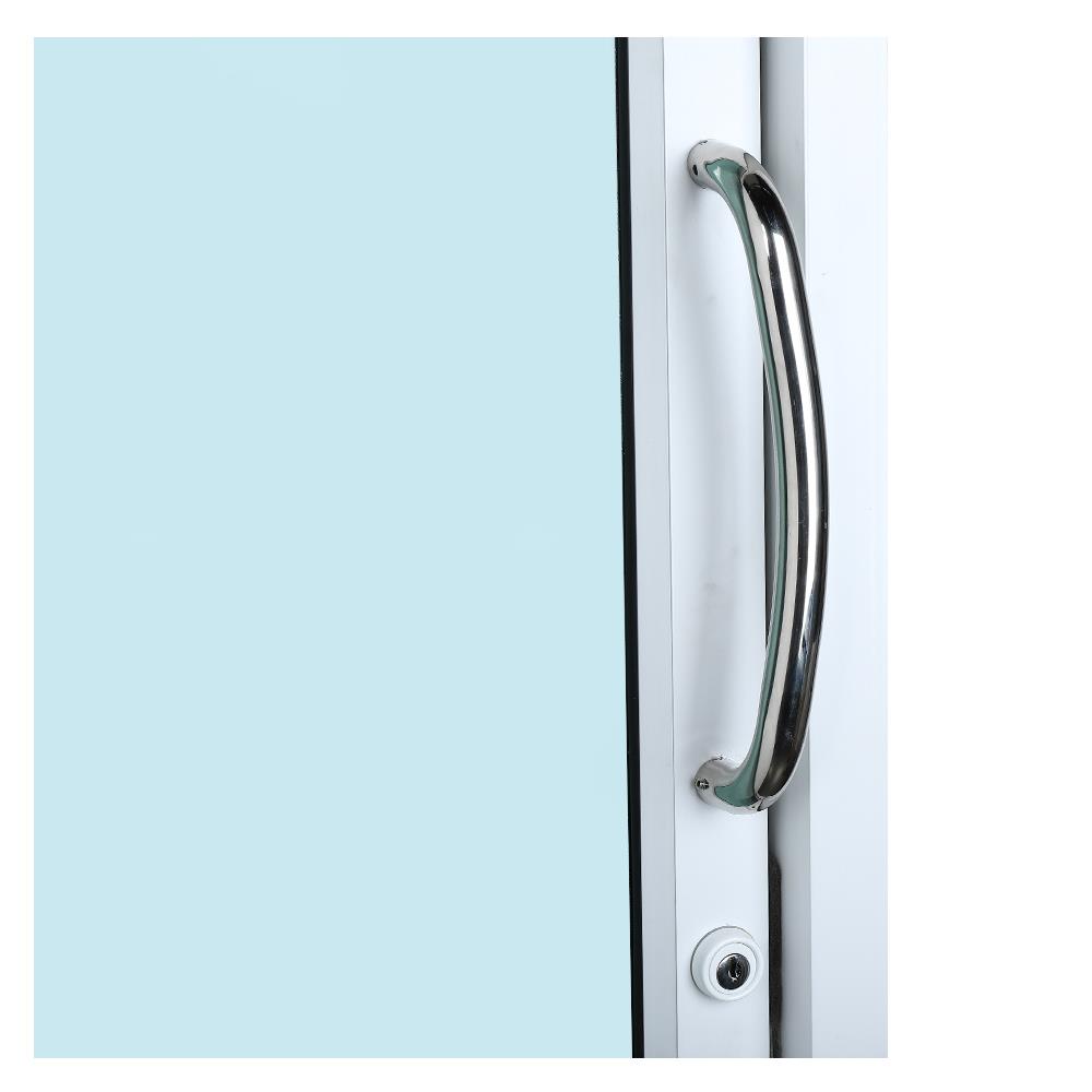 ประตูบานสวิงเดี่ยว อะลูมิเนียม WINDOW ASIA 100x205 ซม. สีขาว