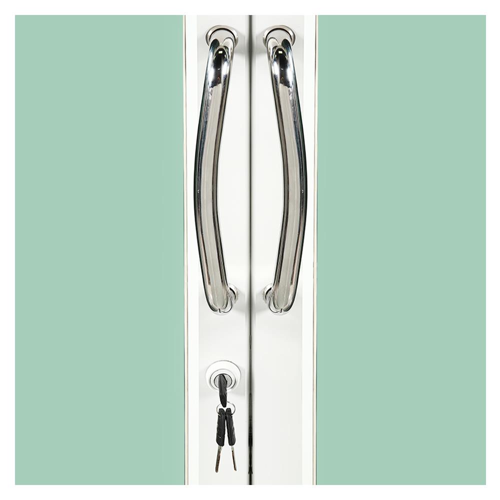 ประตูบานสวิงคู่ อะลูมิเนียม WINDOW ASIA 190x205 ซม. สีขาว