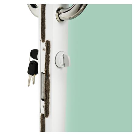 ประตูบานสวิงคู่ อะลูมิเนียม WINDOW ASIA 190x205 ซม. สีขาว_2