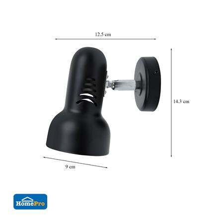 สปอตไลท์ ติดผนัง CARINI 968A-BK สีดำ_4