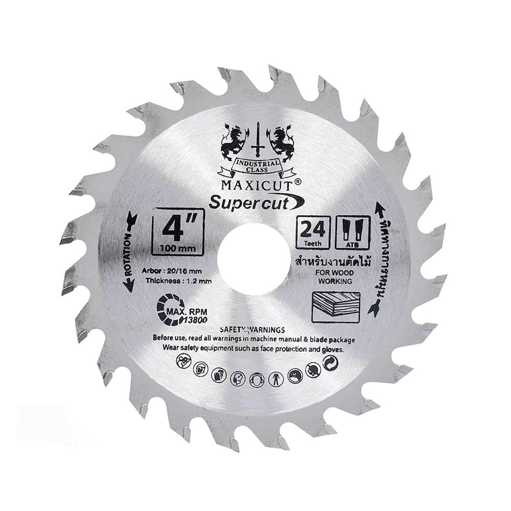ใบเลื่อยวงเดือน MAXICUT SUPER CUT 4 นิ้ว 24 ซี่ฟัน