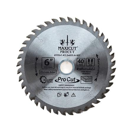ใบเลื่อยวงเดือน MAXICUT PROCUT 6 นิ้ว 40 ซี่ฟัน