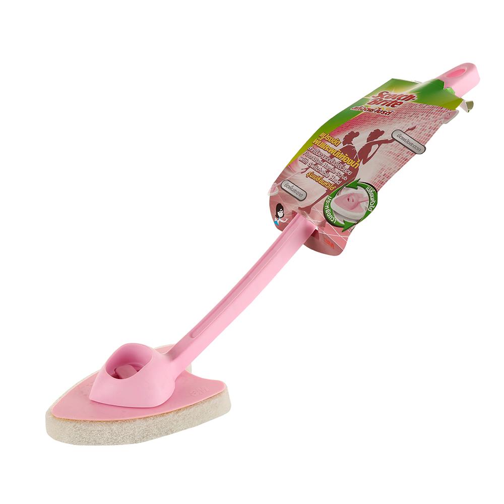 แปรงไนลอนขัดพื้น/ผนัง SCOTCH-BRITE สีชมพู
