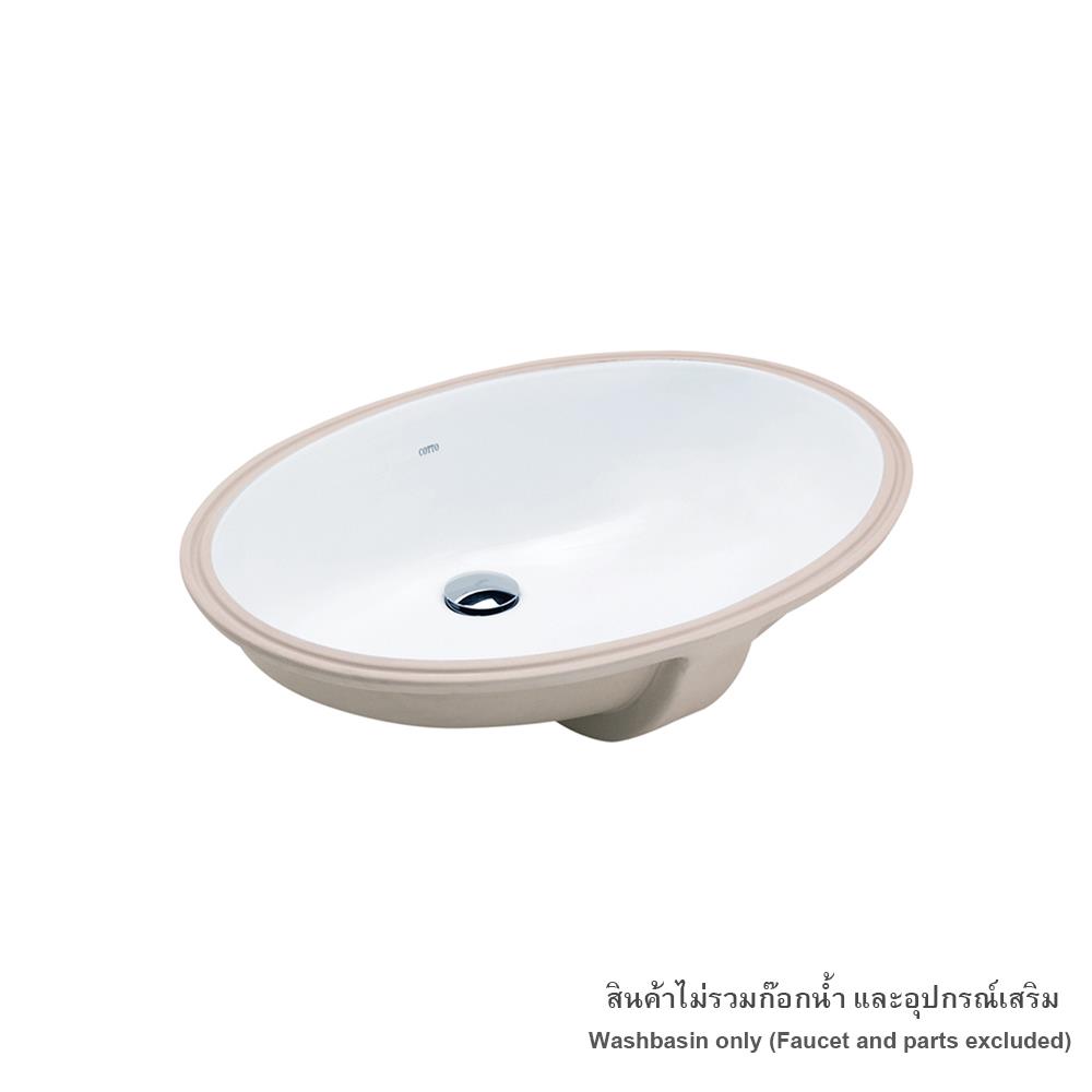 อ่างล้างหน้าฝังใต้เคาน์เตอร์ COTTO C0171 สีขาว