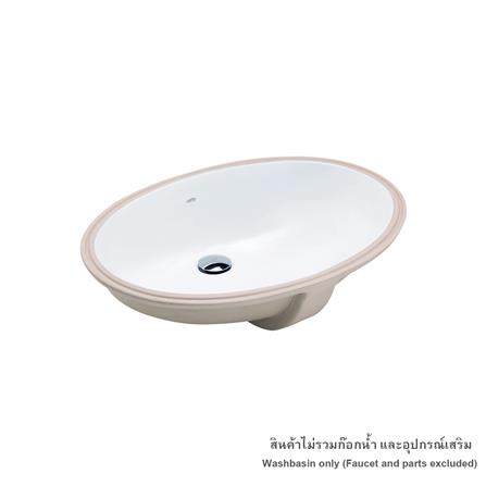 อ่างล้างหน้าฝังใต้เคาน์เตอร์ COTTO C0171 สีขาว