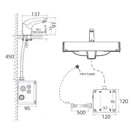 ก๊อกอ่างล้างหน้าอัตโนมัติ AMERICAN STANDARD A-8800-000-50_1