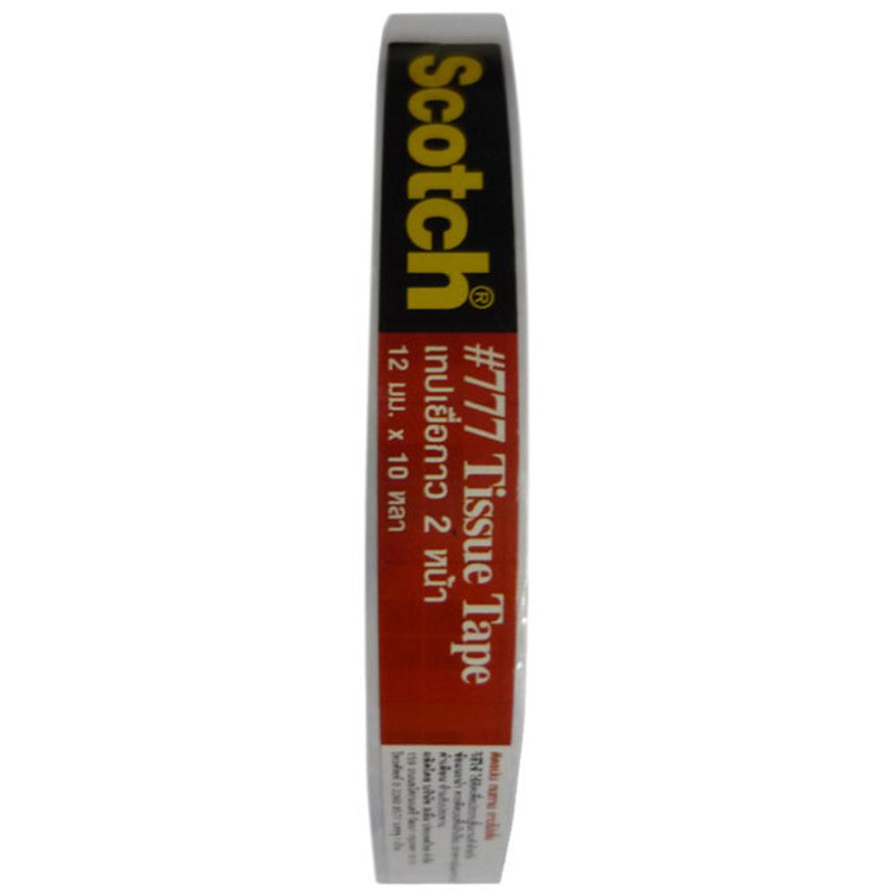 แผ่นเทปกาว 2 หน้า บาง 3M 12 มม.x9 ม. สีขาว