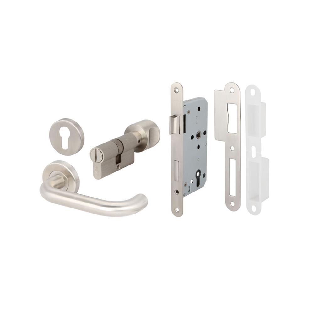 มือจับก้านโยกห้องทั่วไป MORTISE  HAFELE 902.92.07485 สีสเตนเลส