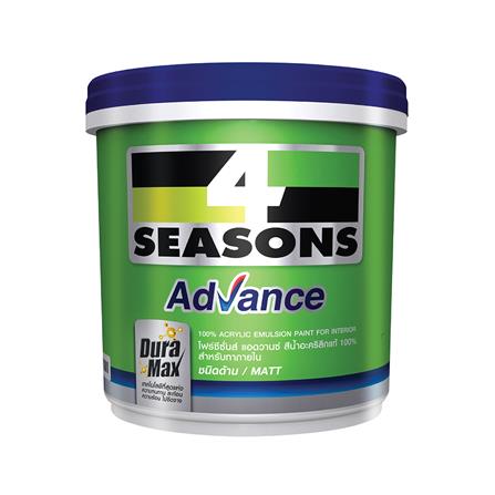 สีน้ำทาภายใน TOA 4 SEASONS ADVANCE สีขาวอมเทา A5003 ด้าน5 แกลลอน_0